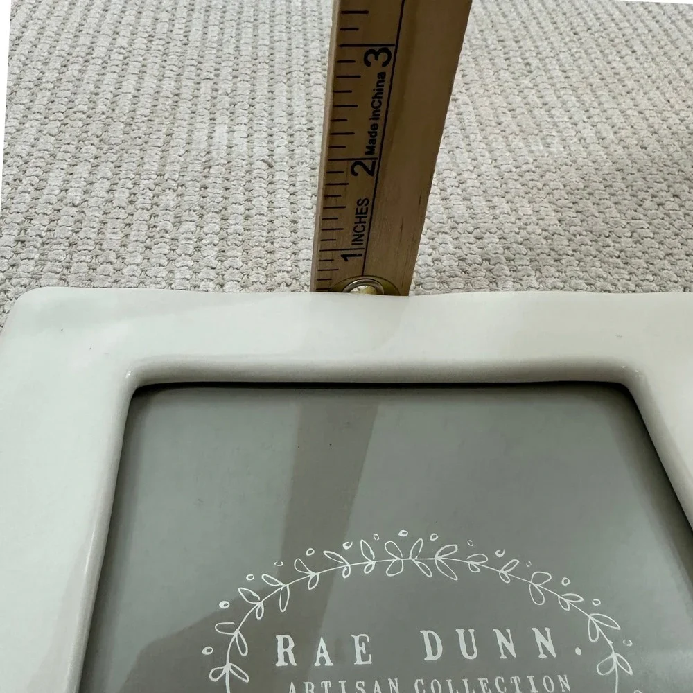 Rae Dunn XOXO Ceramic Photo Frame 5x7 White Artisan Collection by Magenta